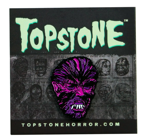 Teen Werewolf Retro Horror Halloween Enamel Pin