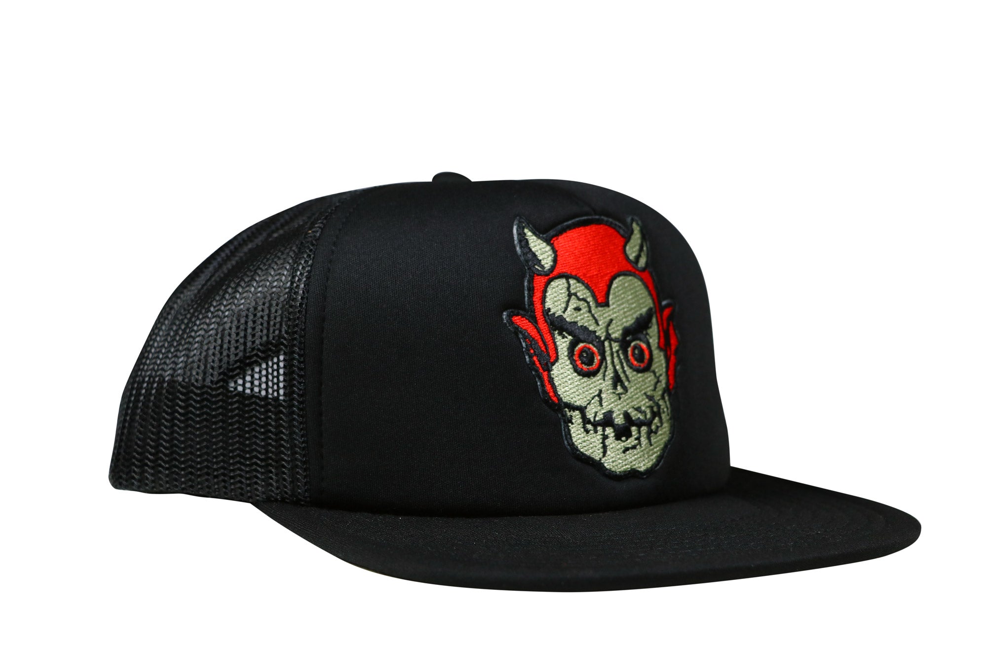 TOPSTONE Horror Graveyard Devil Patch Snapback Trucker Hat