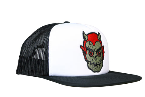 TOPSTONE Horror Graveyard Devil Patch Snapback Trucker Hat