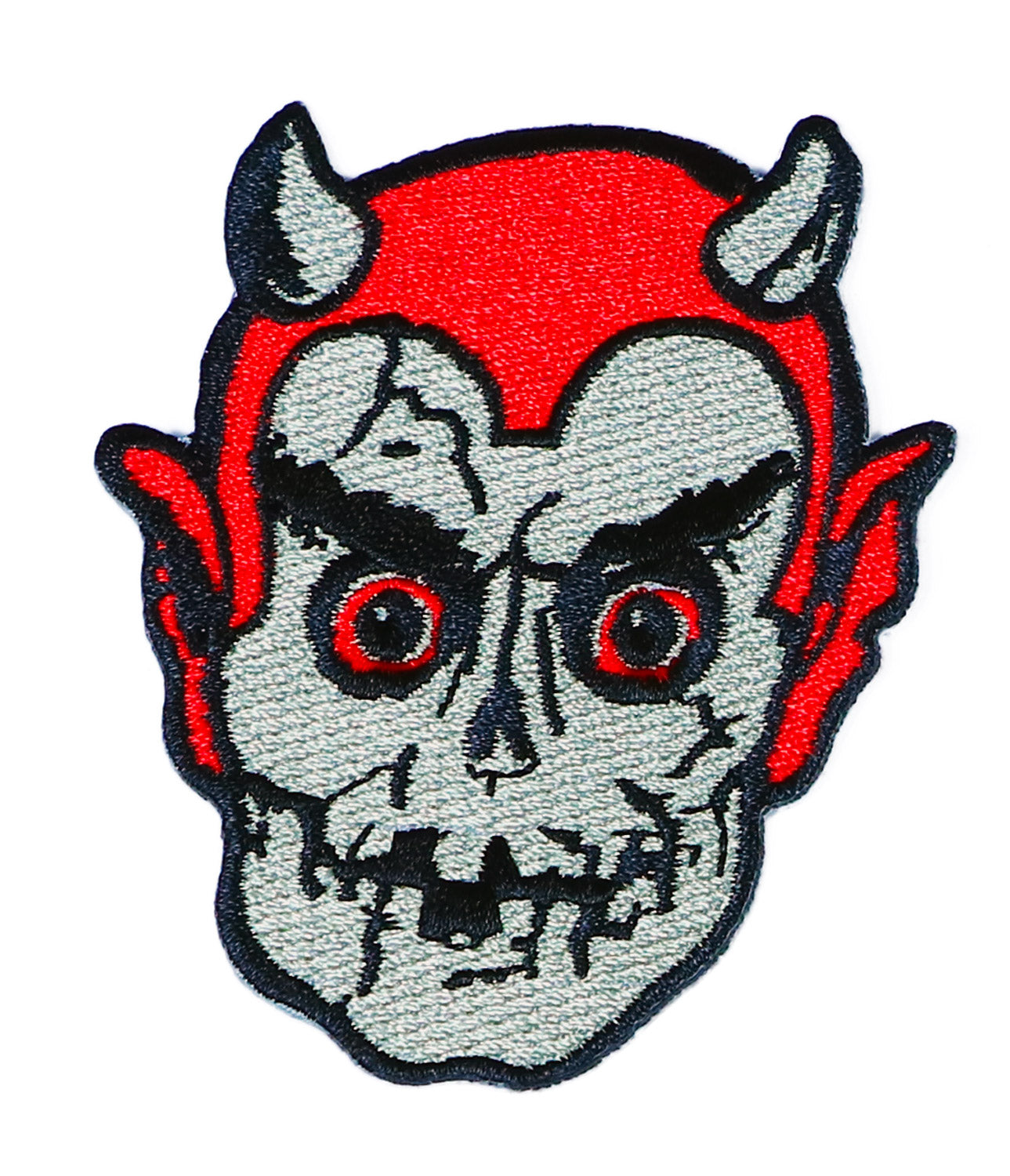 Graveyard Devil Retro Horror Halloween Embroidered Patch
