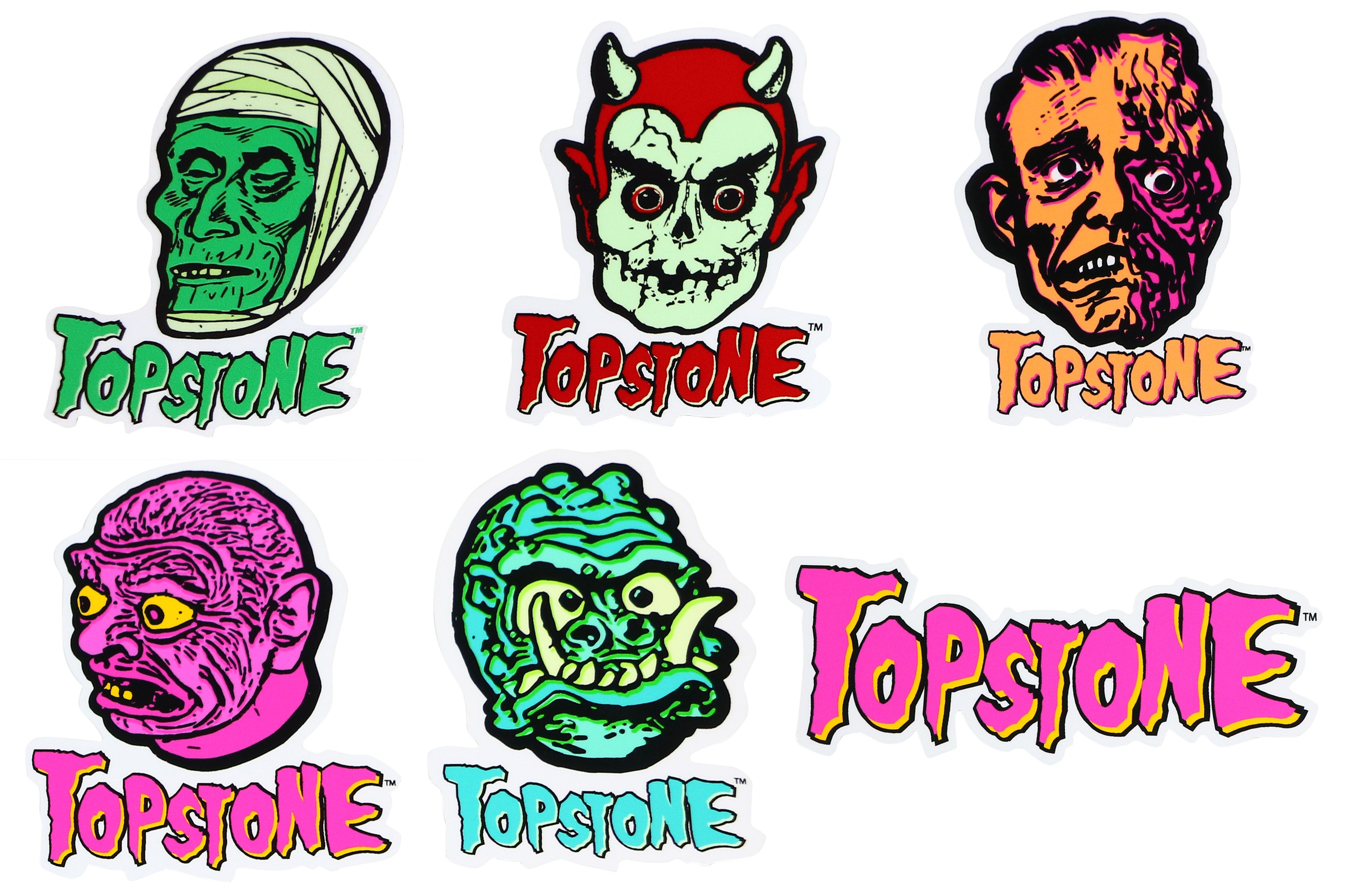 TOPSTONE HORROR Sticker Pack Version 2 Retro Horror Halloween